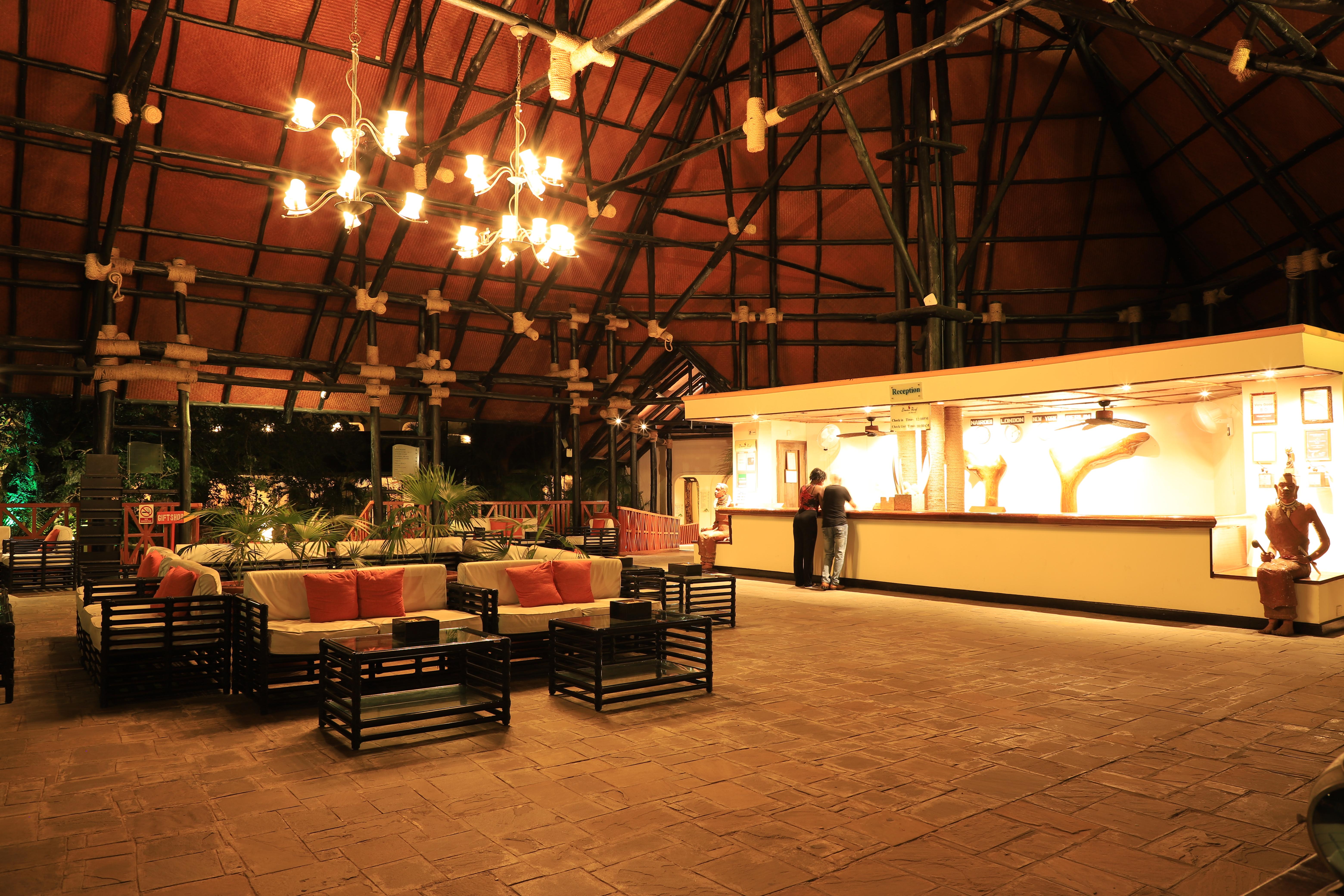Diani Reef Beach Resort & Spa - Your Beachfront Bliss Awaits Diani Beach Exterior photo The lobby of the hotel